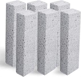 img 4 attached to 🚽 Powerful 6Pack Pumice Stone Stick for Effortless Toilet Bowl Cleaning - Removes Stubborn Rings, Ideal for Bath, Household, Kitchen, Spa, Pool, Grill, and More!