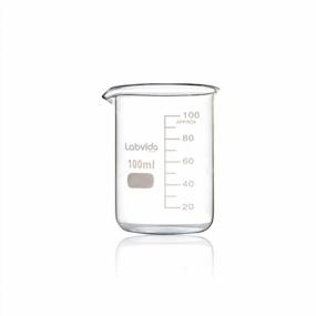 img 1 attached to Labvida 100Ml Low Form Glass Beakers - Set Of 12 With Printed Graduation - High-Quality Borosilicate Material (LVA005)