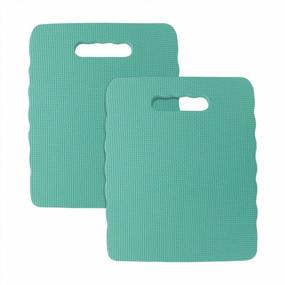 img 4 attached to 2-Pack Katzco Kneeling Mats - 15 X 12.5 Inch Foam Knee Pads For Gardening, Exercise, Baby Bathing And More
