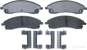 img 1 attached to 🔵 ACDelco Gold Ceramic Front Disc Brake Pad Set - Model 17D1019ACH