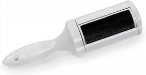 img 3 attached to Dritz 82501 Lint Brush With 2 Directional Lint Catcher, White Clothing Care
