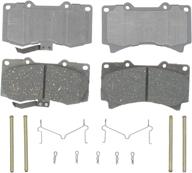 acdelco silver 14d1119ch ceramic front disc brake pad set: complete with hardware логотип