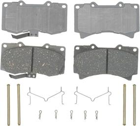 img 1 attached to ACDelco Silver 14D1119CH Ceramic Front Disc Brake Pad Set: Complete with Hardware