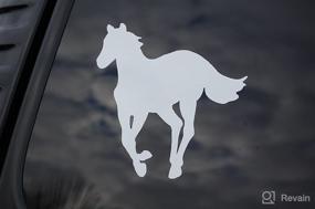 img 2 attached to 🐴 Horse Sticker Vinyl Decal - Variety of Sizes & Colors! Ideal for Pony Cell Phones, Cars, and Trailers