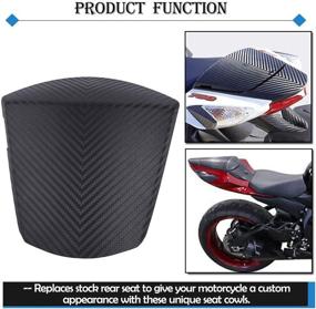 img 3 attached to 🔵 UltraSupplier Carbon Pattern Rear Solo Seat Cowl Cover for GSXR GSX-R GSX R 600 750 - Blue (2011-2021)