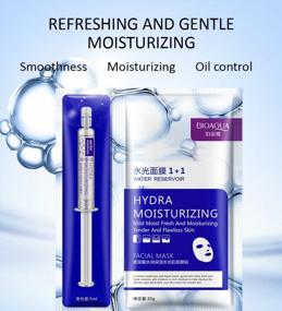 img 3 attached to 5-Pack BIOAQUA Hydra Collagen Mask For Moisturized, Oil-Controlled, And Beautiful Skin With Mild Moisturizing Hyaluronic Formula