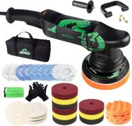 🚗 batoca dual action polisher - 6 inch 700w random orbital car buffer - 6 variable speed da polisher with foam/wool pads - includes polish bonnet & microfiber towels for waxing, buffing, polishing logo