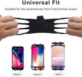 img 2 attached to 🚲 360°Rotation Silicone Bike Phone Mount Holder for Samsung Galaxy S20 FE, S20 Plus S21+, S20 S21 Ultra, A10S A20S A21S LG Stylo 6 V60, Moto G Stylus 4.0"-6.9" Phones