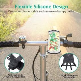 img 3 attached to 🚲 360°Rotation Silicone Bike Phone Mount Holder for Samsung Galaxy S20 FE, S20 Plus S21+, S20 S21 Ultra, A10S A20S A21S LG Stylo 6 V60, Moto G Stylus 4.0"-6.9" Phones