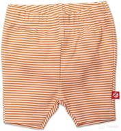 zutano little girls stripe orange logo