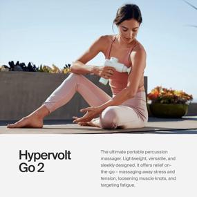 img 3 attached to Hypervolt Go 2 - Quiet Glide Technology Massage Gun For Sore Muscles & Stiffness Relief