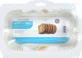 img 2 attached to 🥖 KitchenCraft Non Stick 2lb Loaf Tin Liners - 40-Pack, 20x9cm