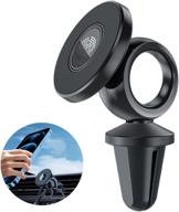 kinzel magnetic phone holder for car vent - car phone mount with freely rotatable usb 📱 cable, universal cell phone stand - magnetic car phone mount compatible with iphone, samsung, and all smartphones logo