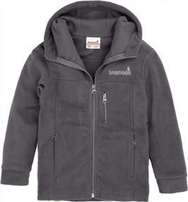 img 1 attached to Toddler Boys & Girls Fleece Zip-Up Hoodie Jacket: Snonook Kids' Cozy Outerwear!