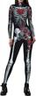 women's halloween skeleton costume - funny bodysuit skinny jumpsuit with long sleeves by idgreatim logo