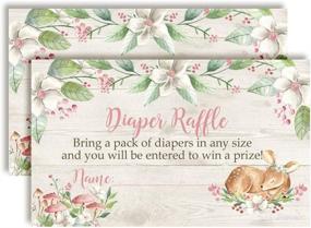 img 4 attached to Woodland Tickets Showers AmandaCreation Diapers Baby Stationery