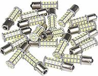 20 pcs super bright 1156 1141 1003 ba15s 68-smd led rv indoor lights (pure white 6000k-6500k color temputure) - 20 pack логотип