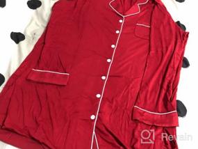 img 5 attached to Anjue Women's Button Down Pajama Nightgowns - Short/Long Sleeve Sleepwear Tops, Sleep Shirts, Nightdress (S-XXL)