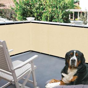 img 1 attached to Protect Your Balcony Privacy With DearHouse 3.5Ft X16.5Ft Balcony Screen Cover + 35 Pc Cable Ties