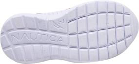 img 1 attached to Nautica Sneaker Comfortable Shoes Kappil Girls Rainbow Girls' Shoes at Athletic