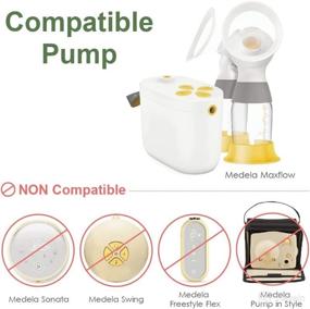 img 3 attached to 🍼 Maymom MyFit Flange Set 19mm: Compatible with Medela New Pump in Style Maxflow Breast Pump – Replace Medela PersonalFit Flex