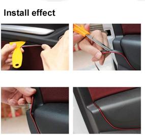 img 2 attached to WICHEMI 3D Car Styling Molding Strip in Blue - 5 Meters DIY Automobile Interior and Exterior Decoration