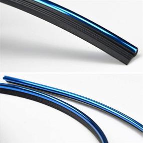 img 3 attached to WICHEMI 3D Car Styling Molding Strip in Blue - 5 Meters DIY Automobile Interior and Exterior Decoration