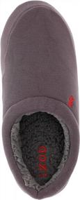 img 3 attached to IZOD Men'S Fleece-Lined Jersey Sport Clog Slipper In Navy/Grey/Black, Sizes MD To XXL (Men'S 8 To 13)