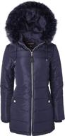 detachable plush women's puffer coat - women's alternative clothing via coats, jackets & vests logo