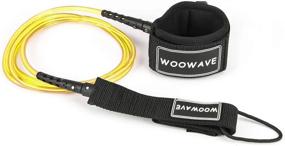img 4 attached to Experience Ultimate Surfing With WOOWAVE Premium Surfboard Leash - Available In Straight 6/7/8/9 Feet Lengths!