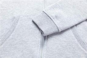 img 1 attached to UNACOO Unisex Brushed Fleece Long Shoulder Boys' Clothing : Fashion Hoodies & Sweatshirts