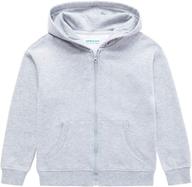 unacoo unisex brushed fleece long shoulder boys' clothing : fashion hoodies & sweatshirts logo