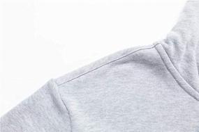 img 2 attached to UNACOO Unisex Brushed Fleece Long Shoulder Boys' Clothing : Fashion Hoodies & Sweatshirts