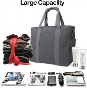 img 2 attached to Универсальная и стильная спортивная сумка CCidea Sports Tote: идеальная женская сумка для спортзала, путешествий и многого другого!