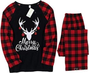 img 3 attached to ZOEREA Moose Family Christmas Pajama Set | Matching Xmas PJs for Couples, Kids, and Babies | Festive Sleepwear