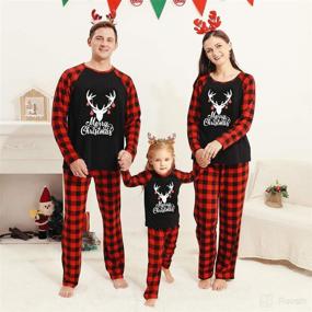 img 2 attached to ZOEREA Moose Family Christmas Pajama Set | Matching Xmas PJs for Couples, Kids, and Babies | Festive Sleepwear