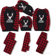 zoerea moose family christmas pajama set | matching xmas pjs for couples, kids, and babies | festive sleepwear logo