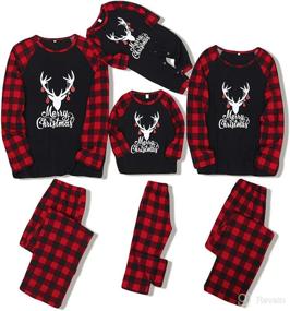 img 4 attached to ZOEREA Moose Family Christmas Pajama Set | Matching Xmas PJs for Couples, Kids, and Babies | Festive Sleepwear