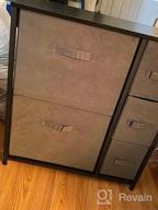 img 1 attached to Organize Your Bedroom With YOUDENOVA 4 Drawer Dresser - Fabric Chests Of Drawers For Clothes Storage & Closet Organizers, Grey review by Jason Elliss