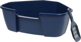 img 4 attached to Convenient and Spacious: IRIS 🐱 Large Corner Litter Box with Scoop