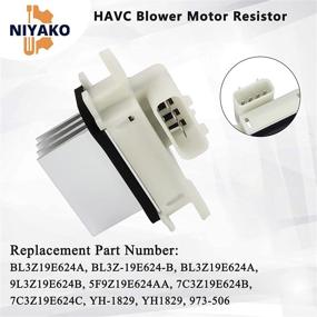 img 1 attached to 🔧 Niyako YH1829 HVAC Blower Motor Resistor AC Blower Control Module for 2009-2017 Ford Expedition Lincoln Navigator F150 Truck, Replacement Part # BL3Z19E624A, Compatible