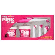 🧼 stardrops pink stuff miracle scrubber kit: 2 tubs of cleaning paste + electric scrubber + 4 brush heads logo