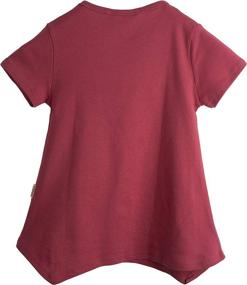 img 3 attached to 👚 Ipuang Vermilion Girls' Clothing: Trendy Shaped Cotton Tops, Tees & Blouses for a Casual Look