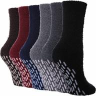 нескользящие носки-тапочки женские зимние теплые уютные пушистые мягкие пушистые больничные ручки логотип