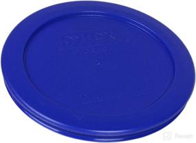 img 1 attached to 🔵 Pyrex 2-Cup Cadet Blue Plastic Food Storage Lid - 2 Pack, Model 7200-PC