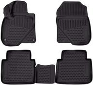 🚗 2017-2022 honda cr-v floor mats set - black 3d custom fit all-weather liners for front & 2nd row seats logo