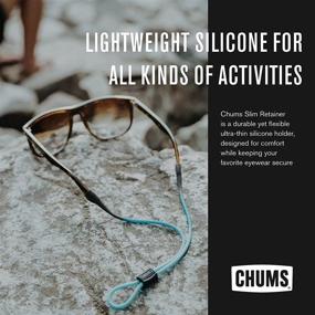 img 3 attached to Chums Slim Retainer - Adjustable Thin Silicone Unisex Eyewear Keeper
