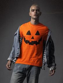 img 2 attached to Men'S Scary Jack O Lantern Pumpkin Shirt Halloween Costume