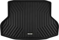 🚗 oedro cargo liner for 2016-2021 honda civic sedan, custom fit black tpe all-weather automotive trunk mat - not compatible with civic hatchback or coupe логотип