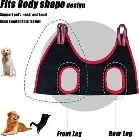 img 2 attached to Ultimate Dog Grooming Hammock Harness: Effortlessly Trim Nails, Care for Eyes/ Ears, and Bathe your Pooch All Day!